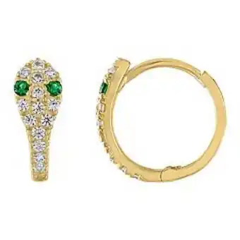 Kohl's 14k gold cubic zirconia snake huggie hoop earrings offer