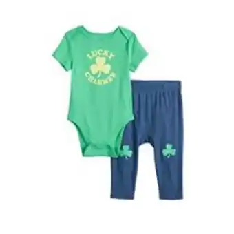 Kohl's Baby jumping beans® lucky charmer bodysuit & pants set offer