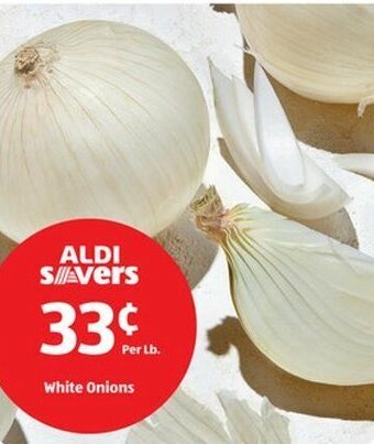 Aldi White Onions offer