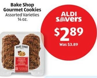 Aldi Bake Shop Gourmet Cookies Assorted Varieties 14 Oz. offer