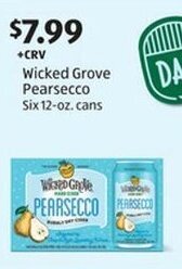 Aldi Wicked Grove Pearsecco Six 12-oz. cans offer