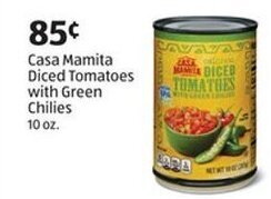 Aldi Casa Mamita Diced Tomatoes with Green Chilies 10 oz. offer