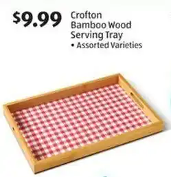 Aldi Crofton Bamboo Wood Serving Tray • Assorted Varieties offer