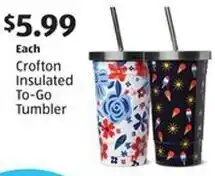 Aldi Crofton Insulated To-Go Tumbler offer