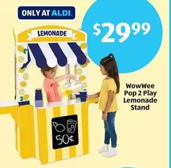Aldi WowWee Pop 2 Play Lemonade Stand offer