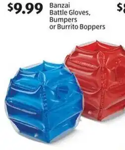 Aldi Banzai Battle Gloves, Bumpers or Burrito Boppers offer