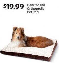 Aldi Heart to Tail Orthopedic Pet Bed offer