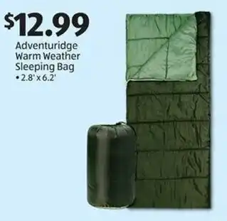 Aldi Adventuridge Warm Weather Sleeping Bag offer