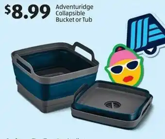 Aldi Adventuridge Collapsible Bucket or Tub offer