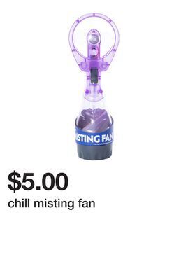Five Below Chill misting fan offer