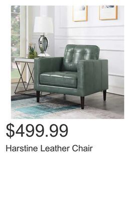 Costco Harstine leather chair offer