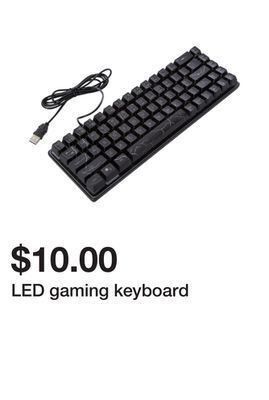 Five Below Led gaming keyboard offer