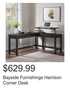 Costco Bayside furnishings harrison corner desk offer