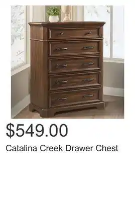 Costco Catalina creek drawer chest offer