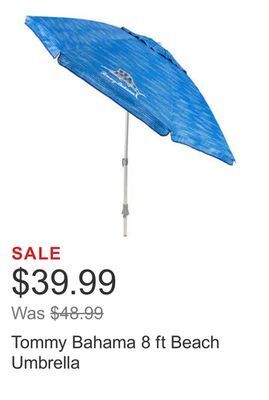 Costco Tommy bahama 8 ft beach umbrella offer
