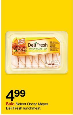 Target Oscar mayer deli fresh lunchmeat offer