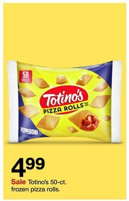 Target Totino's 50-ct. frozen pizza rolls offer