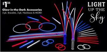 Dollar Tree Glow-in-the-dark accessories offer