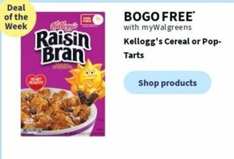 Walgreens Kellogg's Cereal or Pop- Tarts offer