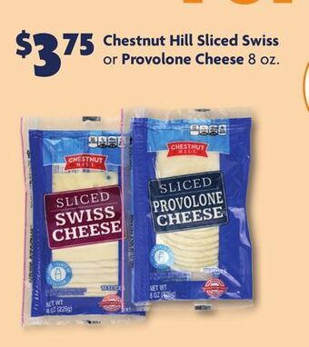 Family Dollar Chestnut hill sliced swiss or provolone cheese offer