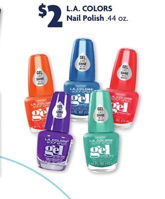 Family Dollar L. a. colors nail polish offer
