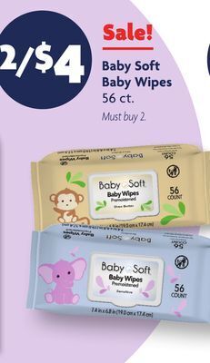 Family Dollar Baby soft baby wipes offer
