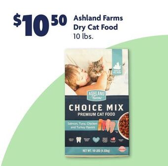 Family Dollar Ashland farms dry cat food offer