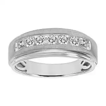Kohl's Axl 10k gold 1/2 carat t.w. diamond 7-stone men's wedding band offer