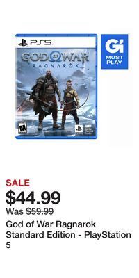Game Stop God of war ragnarok standard edition - playstation 5 offer