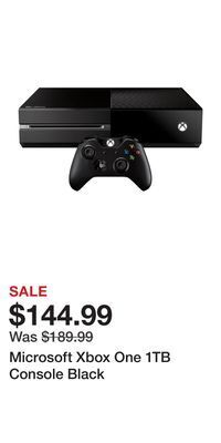 Game Stop Microsoft xbox one 1tb console black offer