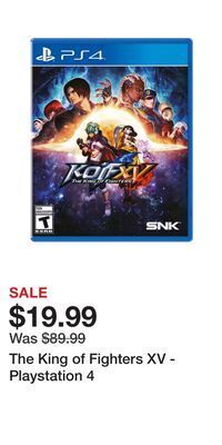 Game Stop The king of fighters xv - playstation 4 offer