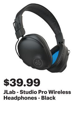 Best Buy Jlab - studio pro wireless headphones - black offer