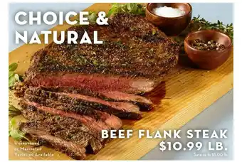 Bristol Farms Beef Flank Steak offer
