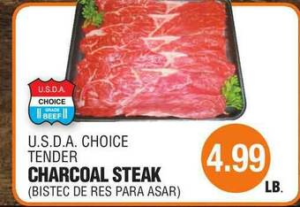Carnicerias Jimenez U.s.d.a. Choice Tender Charcoal Steak offer