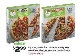 Grocery Outlet Fry's Vegan Mediterranean Or Smoly BBQ Woodfired Pizza offer