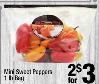 Super King Markets Mini Sweet Peppers 1 Lb Bag offer