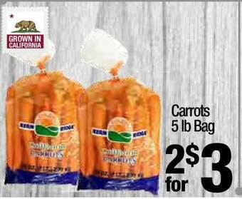 Super King Markets Carrots 5 Lb Bag offer