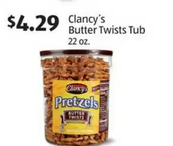 Aldi Clancy's Butter Twists Tub offer