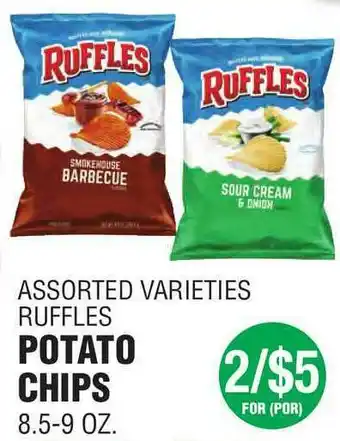 Assorted Varieties Ruffles Potato Chips