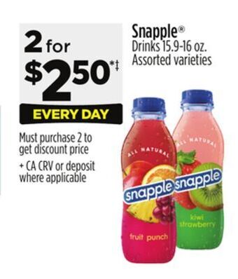 Dollar General Snapple® offer