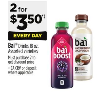 Dollar General Bai® drinks offer