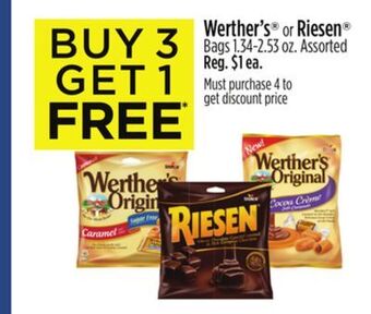 Dollar General Werther's® or riesen® bags offer