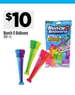 Dollar General Zuru bunch o balloons offer