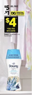 Dollar General Downy® scented beads offer