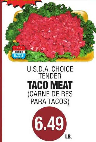 Carnicerias Jimenez U.s.d.a. Choice Tender Taco Meat offer