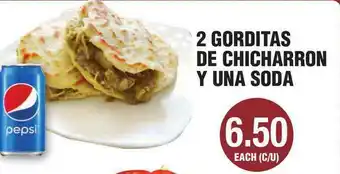 Carnicerias Jimenez 2 Gorditas De Chicharron Y Una Soda offer