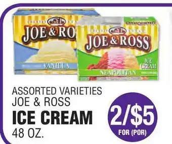Carnicerias Jimenez Assorted Varieties Joe & Ross Ice Cream offer