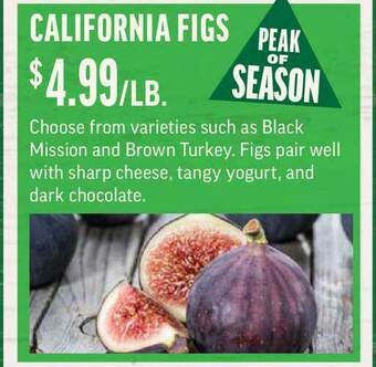 Central Market California Figs offer
