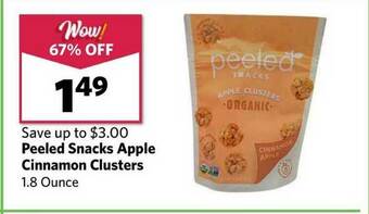 Grocery Outlet Peeled Snacks Apple Cinnamon Clusters offer