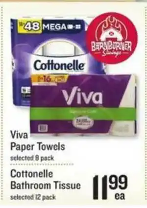 Viva Paper Towels Cottonelle Bathroom Tissue